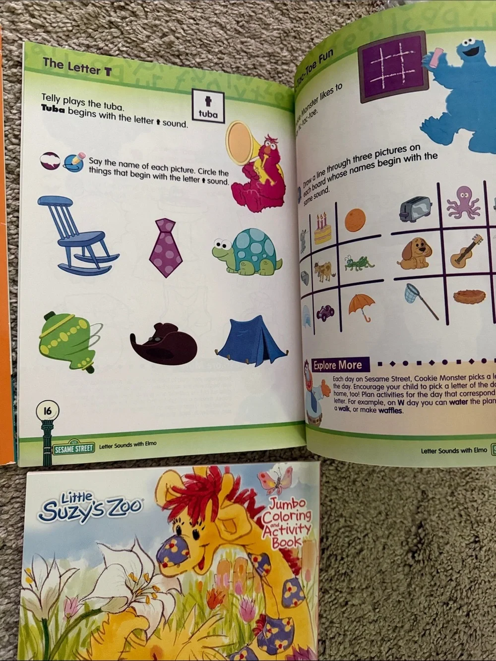 Sesame Street Letter Sounds Activity Book - Red/Blue/Yellow